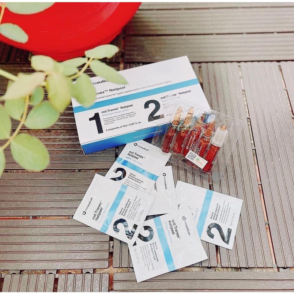 MD TRANEX RETIPEEL ,1 set thay da sinh học chuyên nghiệp