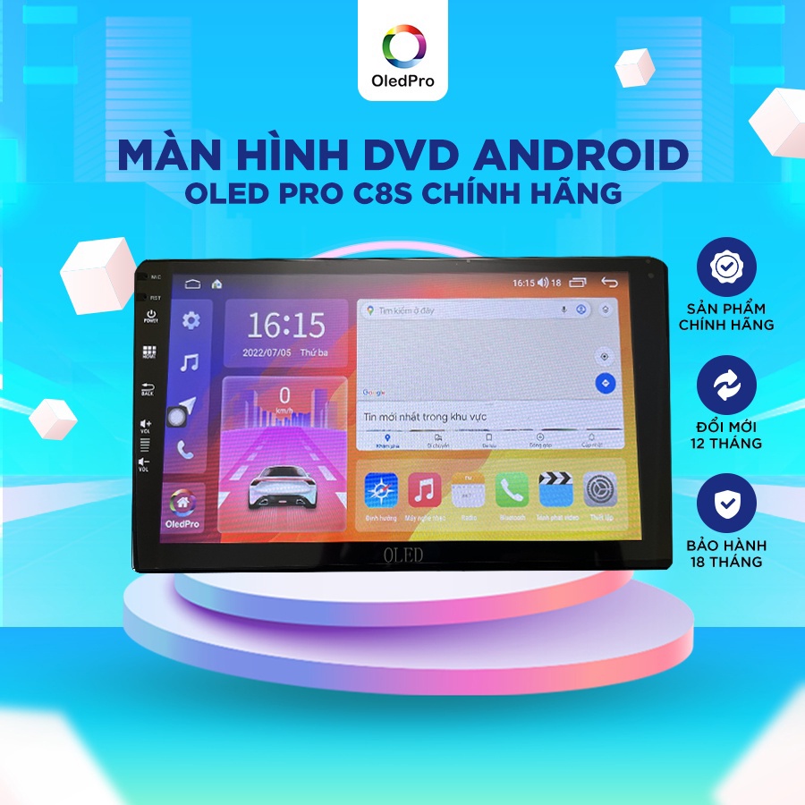 Màn Hình DVD Android Ô Tô OLED C8s New Tích Hợp Camera 360 9 inch Ram 3-32 Chip 8 Nhân 💖 Lắp Xe Ô Tô, Bh 18 Tháng