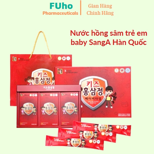 Nước hồng sâm trẻ em baby Sang A Giúp trẻ ăn ngon Xuất sứ Hàn Quốc hộp 30