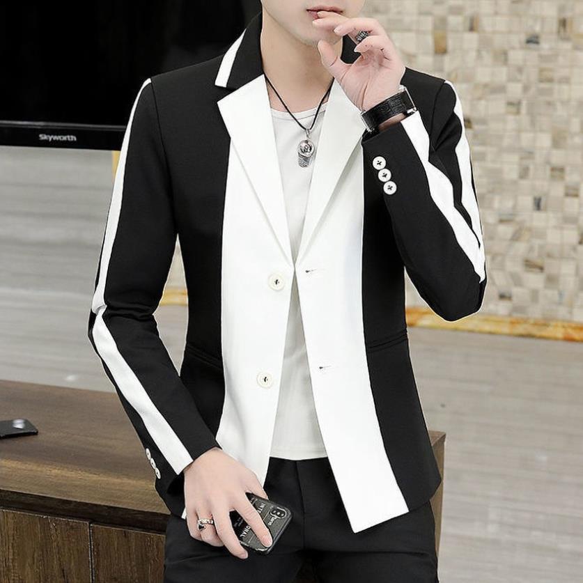 Áo vest nam áo vest phối 2 màu trắng đen cực chất phong cách Hàn Quốc H56 | BigBuy360 - bigbuy360.vn