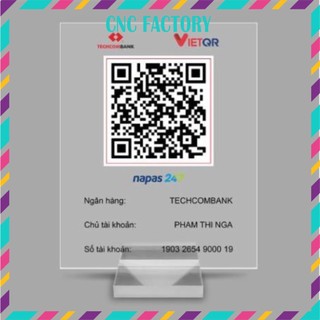 Mã QR CODE để bàn bằng mica bền đẹp chất lượng cao cấp