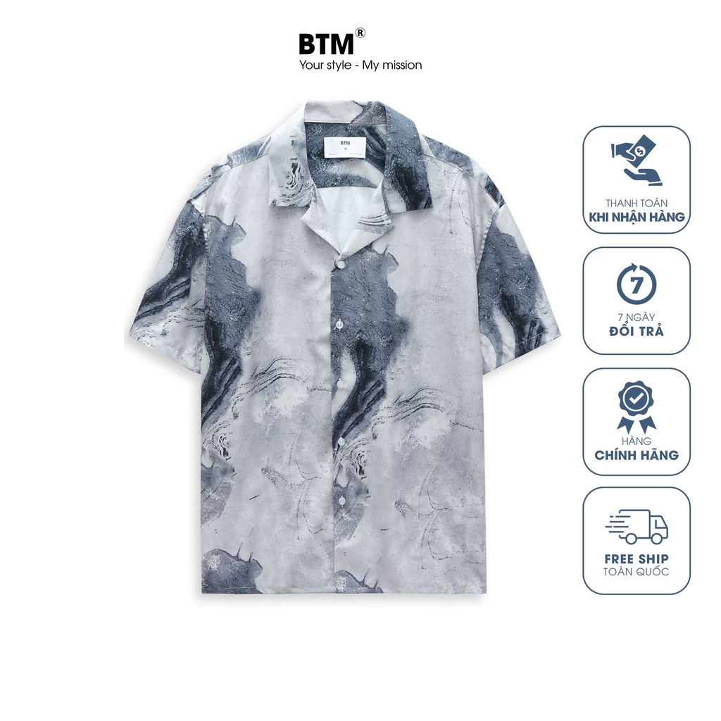 ÁO SMCT PIJAMA họa tiết trìu tượng abstract - 4.534.4 - BENTINO