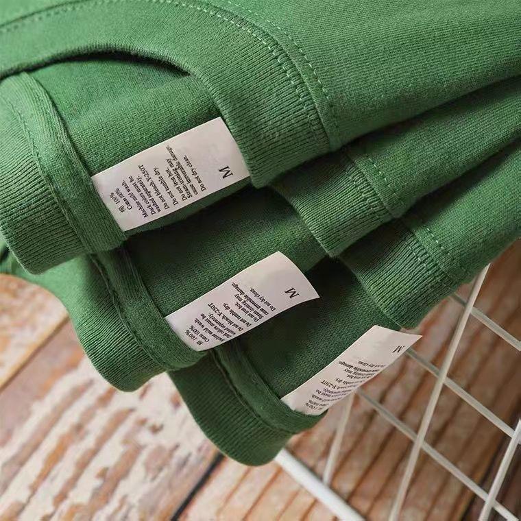 Áo phông áo thun unisex nam nữ màu xanh lá 100% cotton mềm mịn mùa hè siêu mát đủ size đủ màu đến 3XL