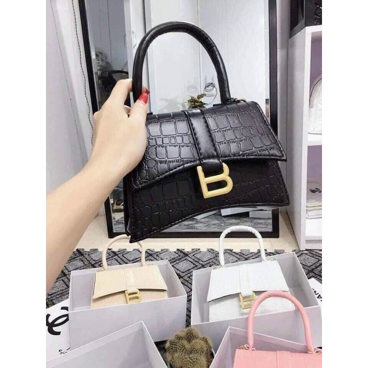 Túi Xách Nữ Da Khóa Chữ B Siêu Xinh Thiết Kế Thời Trang Cá Tính Sang Trọng Hanamyn Shop - TDC517