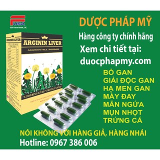 Bổ gan, giải độc gan ARGININ LIVER