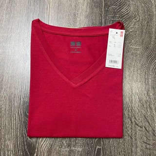 Áo thun cổ tim nữ, áo thun cotton basic