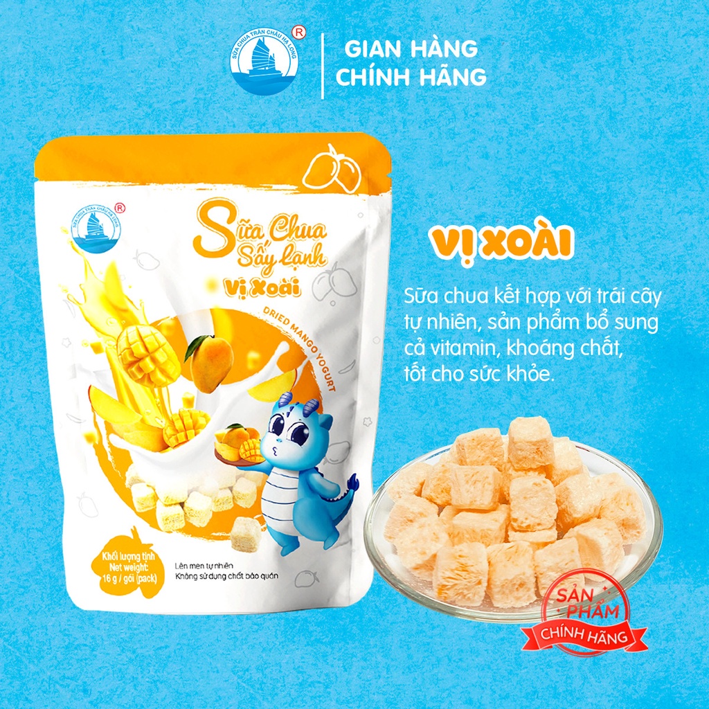 Combo 4 gói sữa chua sấy lạnh mỗi gói 16 gram - Sữa Chua Trân Châu Hạ Long