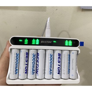 Pin sạc aa loại 2000mah và 3000mah beston cho micro karaoke, đồ điện tử