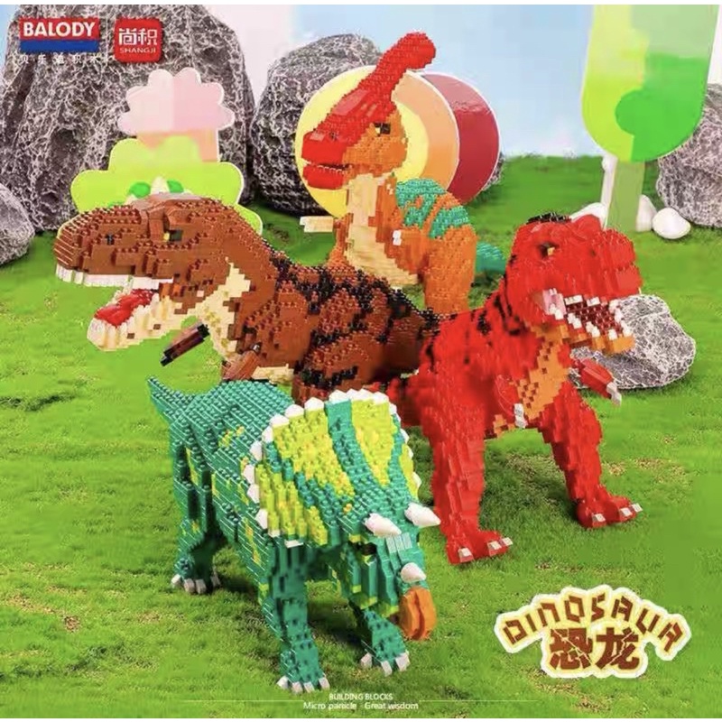 Bộ đồ chơi lắp ráp khủng long Balody