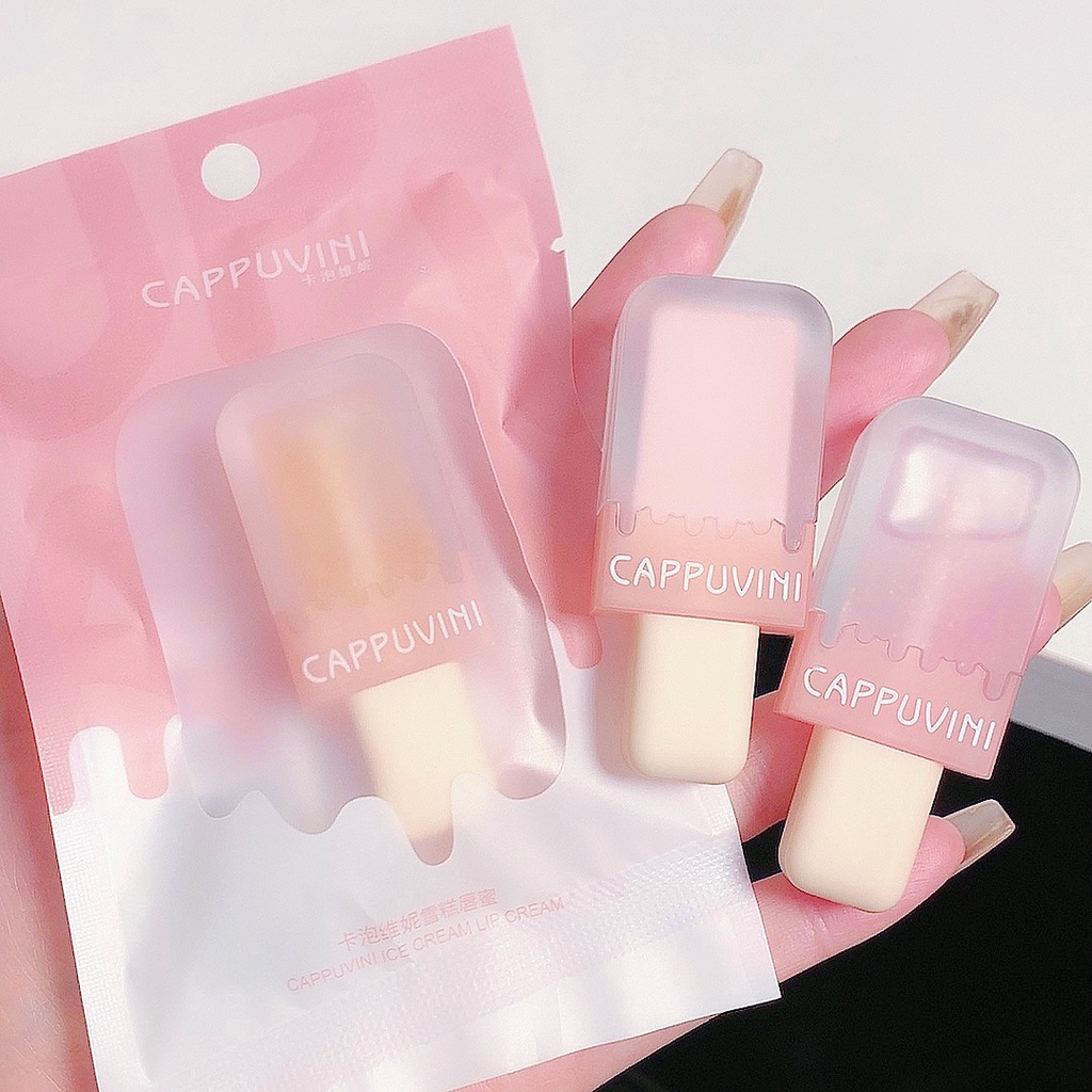 Son kem bóng CAPPUVINI que kem mềm môi căng mọng Ice Cream Lip Cream CAPU67