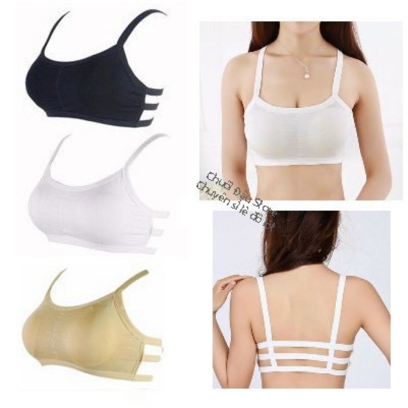 Áo Bra 3 Dây Có Đệm Ngực Không Gọng Mát Mỏng