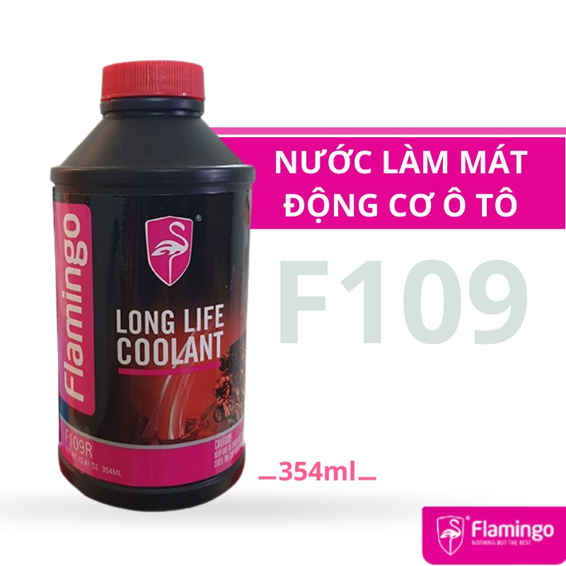 Nước làm mát động cơ ô tô màu đỏ Flamingo F109R, lon đỏ - Hãng Phân Phối Chính Thức