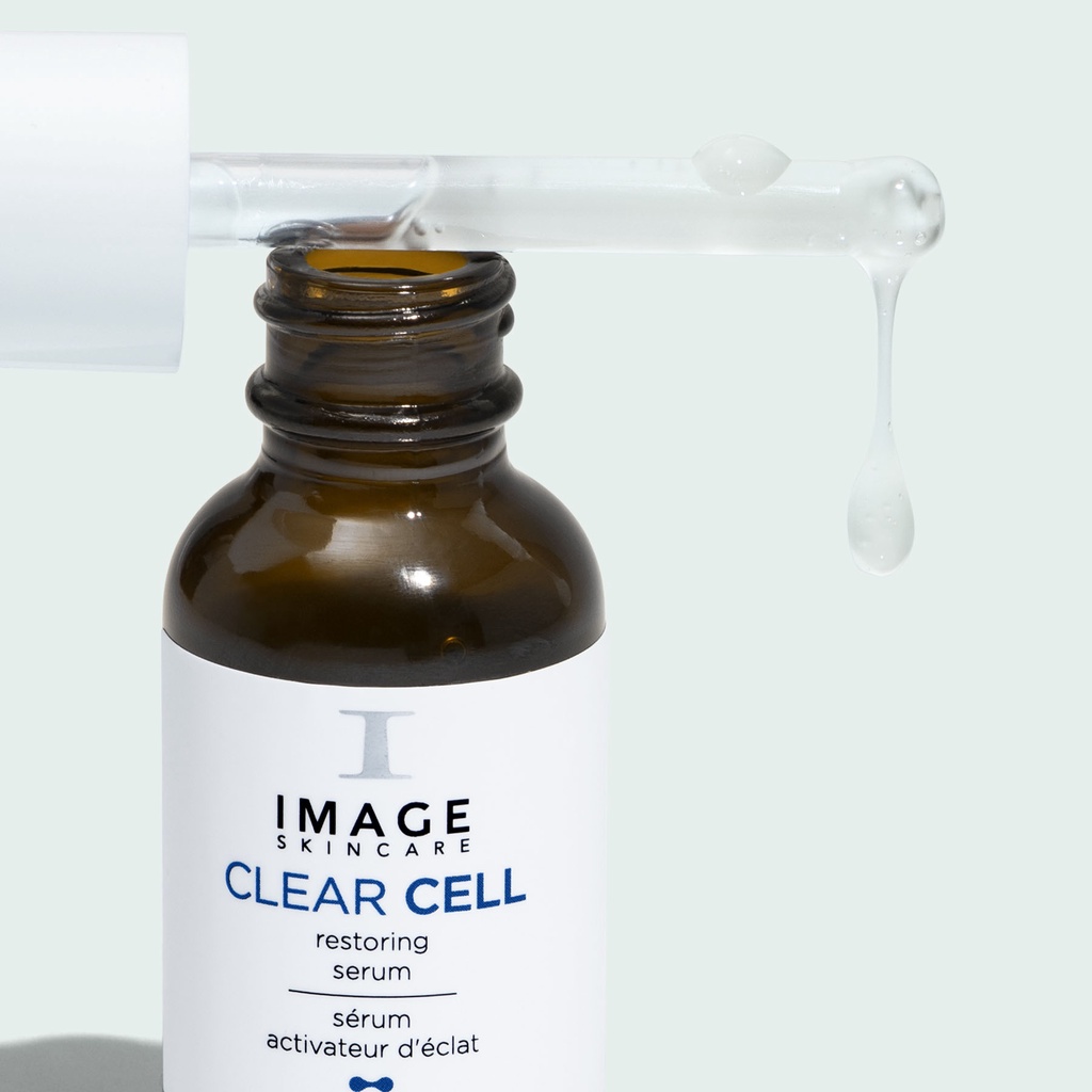 Serum Giảm Dầu Nhờn, Ngăn Ngừa Vi Khuẩn Gây Mụn IMAGE Skincare CLEAR CELL Restoring Serum Oil Free 28g