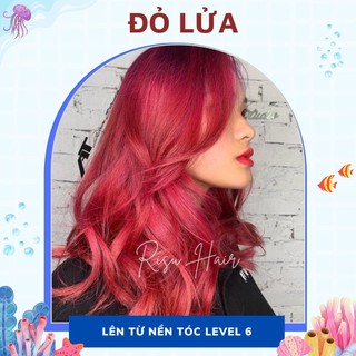Thuốc Nhuộm Tóc Màu Đỏ Lửa, Không Tẩy - Risu Hair.