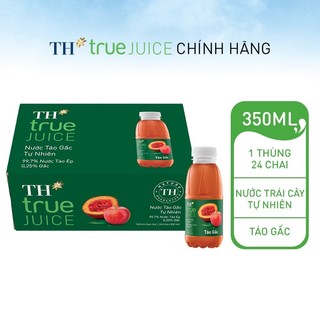 Thùng 24 chai nước táo gấc tự nhiên – th true juice 350ml