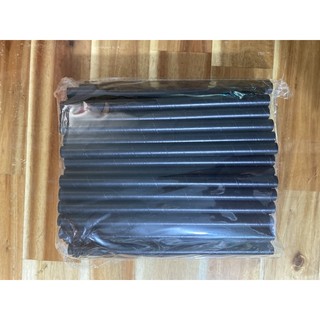  Ống hút giấy phi 12 đen dài 21cm  100 ống  1 túi  