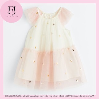 Váy trẻ em chính hãng HM, váy bé gái váy công chua ren cánh tiên, hàng hiệu cho bé