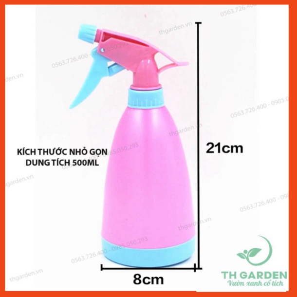 Bình tưới cây phun sương dạng xịt để bàn 500ml  Có thể phun tia hoặc phun sương lực mạnh C56