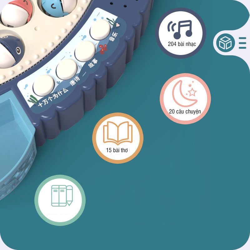Đồ chơi câu cá xoay 360 độ nhựa cao cấp, đồ câu cá cho bé