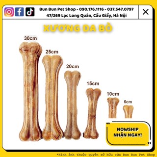 (Đủ size) Xương da bò cho chó gặm s.ạch răng, h.ạ.n c.h.ế ngứ.a răng