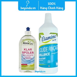 Nước làm bóng cho máy rửa bát Almawin 500ml và nước làm bóng cho máy rửa bát Etamine du lys 1L (tự nhiên, không mùi)