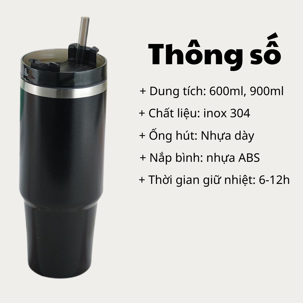 Bình nước giữ nhiệt khắc tên với chất liệu inox 304 không gây mùi khó chịu và có thời gian giữ nhiệt vượt trội_ House | BigBuy360 - bigbuy360.vn