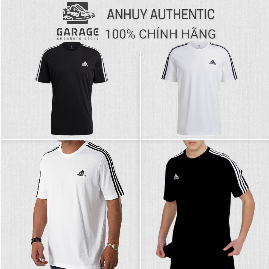Áo thun thể thao Adidas cotton nam 3 sọc Essentials