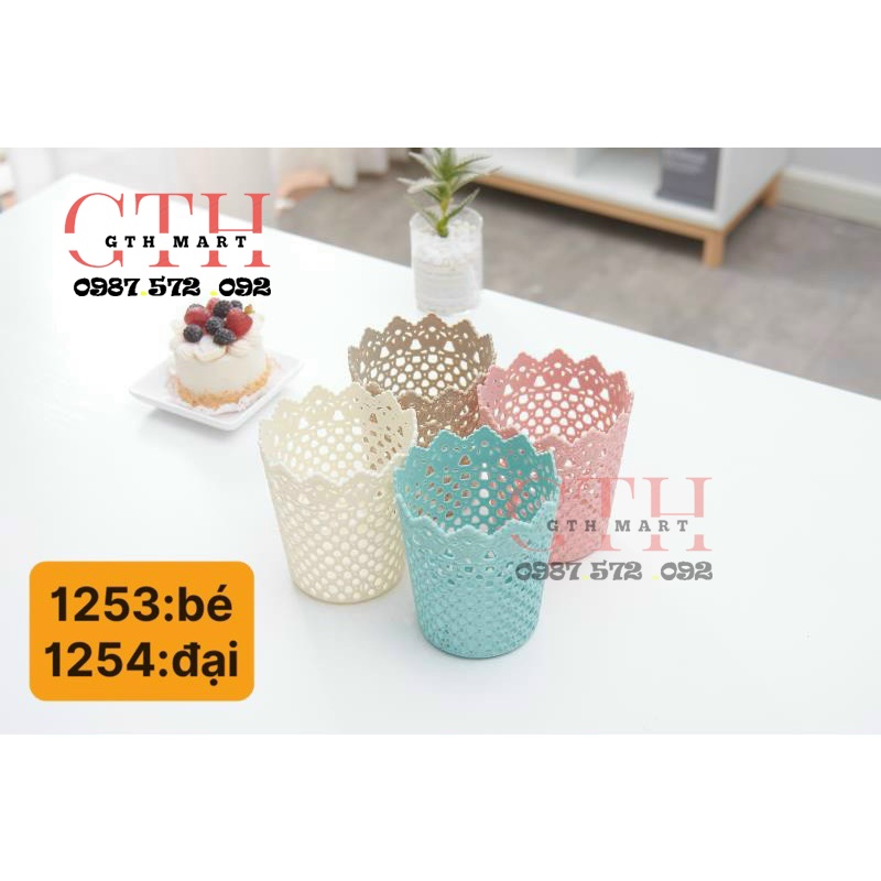 Rỏ nhựa để bàn đựng đồ đạc đa năng-GTH Mart