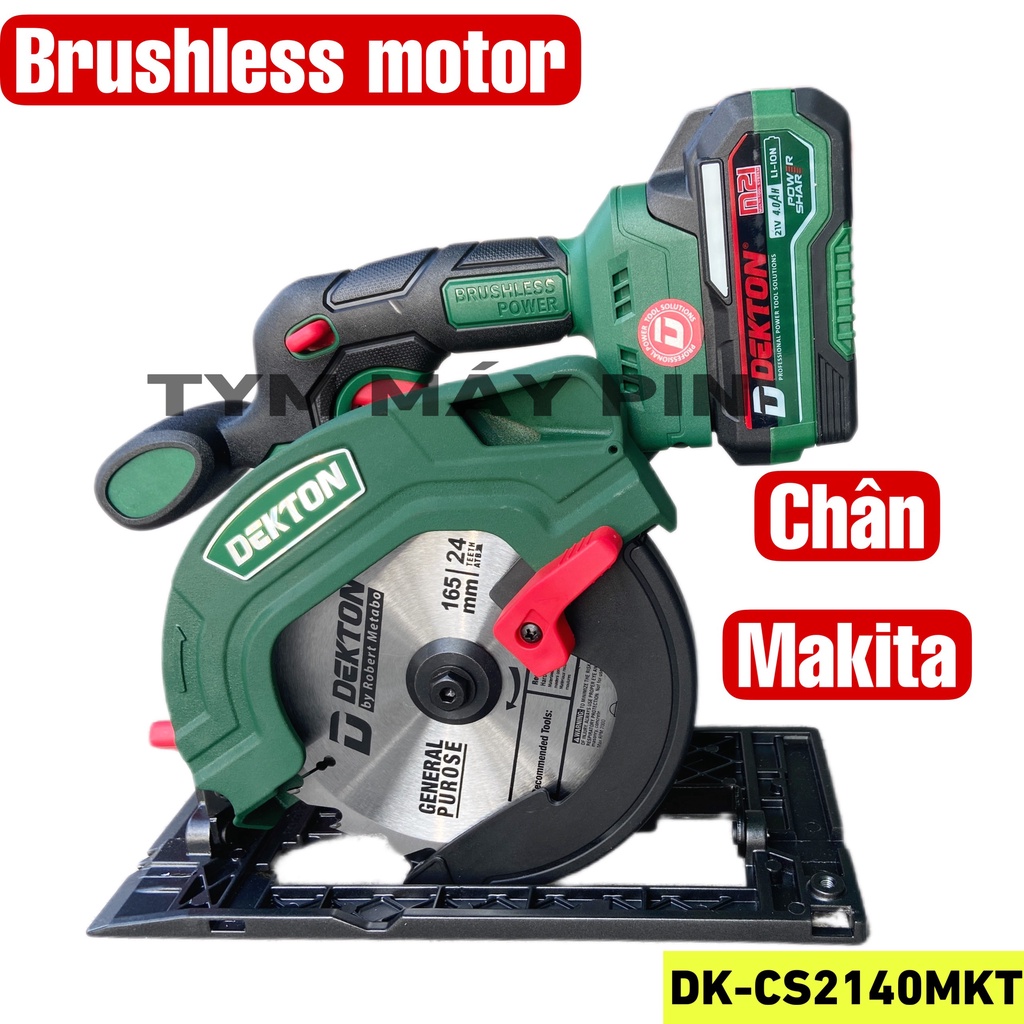 Thân máy cưa đĩa pin 165mm Dekton DK-CS2140MKT (chưa pin sạc)