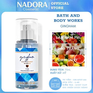 Xịt thơm toàn thân Bath And Body Works Mini - GINGHAM (88ml)