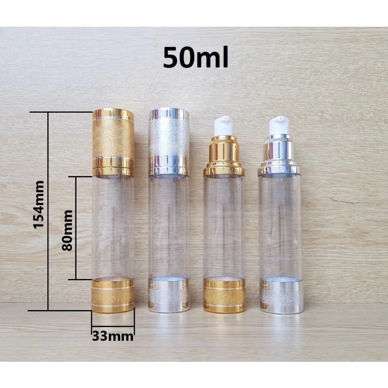 Chai HCK màu vàng , màu bạc 20ml 30ml 50ml