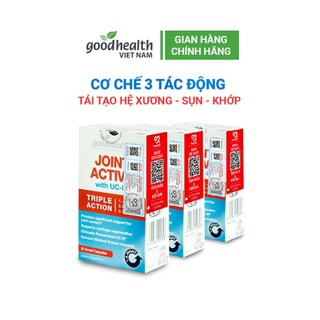 (COMBO 3)Viên sụn khớp Goodhealth Joint Active 30 viên- Colagen tuyp II phục hồi,Tái tạo nuôi dưỡng sụn khớp[CHÍNH HÃNG]