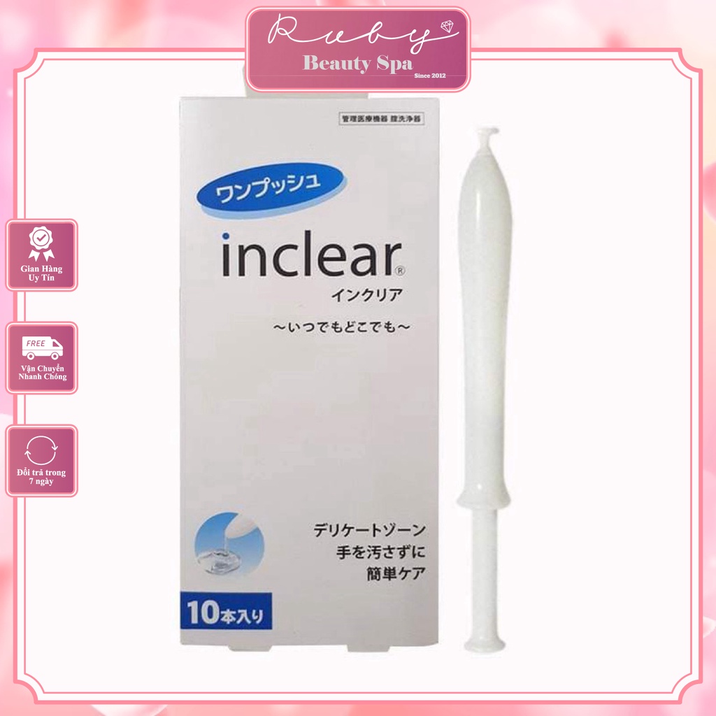 Đũa Thần Inclear Nhật Bản - Gel Phụ Khoa Hộp 10 cái