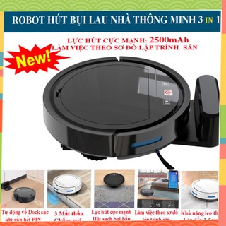 Rôbốt hút bụi lau nhà cao cấp hc002, robot hút bụi thông minh,điều khiển qua app điện thoại