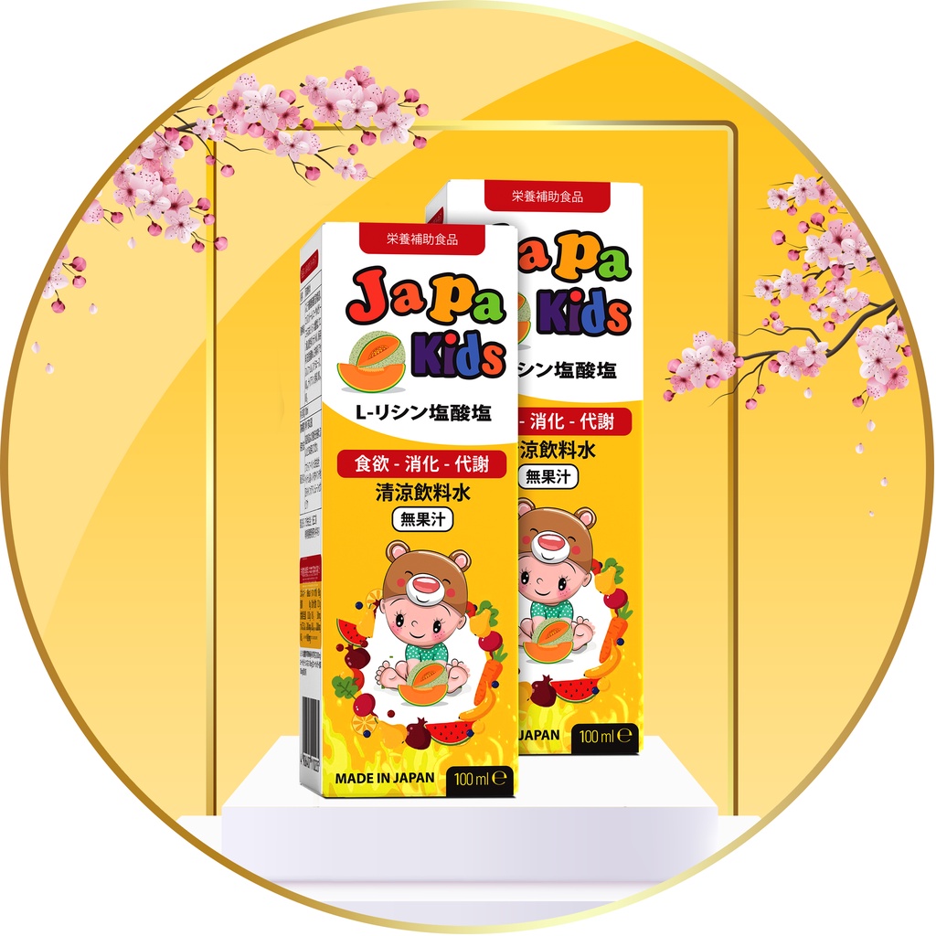 Siro ăn ngon Japa kids orihiro lọ 100ml cải thiện tầm vóc cho bé hỗ trợ biếng ăn tăng cân