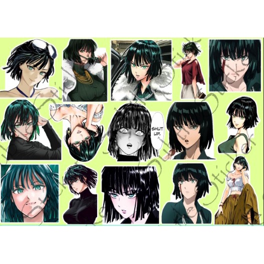 - Set 10/15 Sticker Fubuki - anime One-Punch Man / OPM hình dán trang trí  siêu đẹp