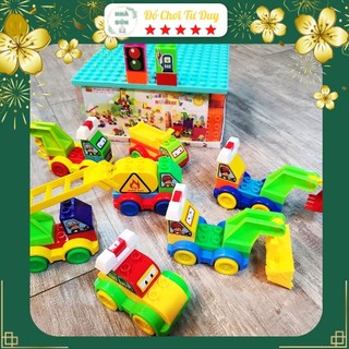 Bộ lego xe công trình người máy của hãng vinakidstoy 125 chi tiết