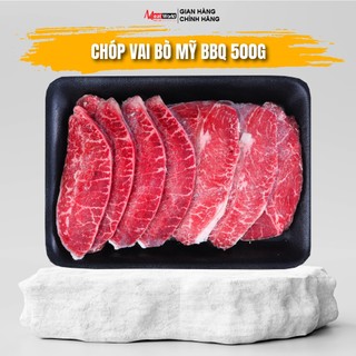 Thịt chóp vai bò mỹ bbq meat world 500g - top blade u.s beef 8mm