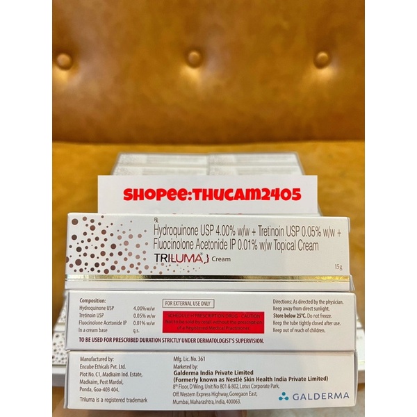 Kem Tri-lu-maaaa cream hỗ trợ giảm nám .