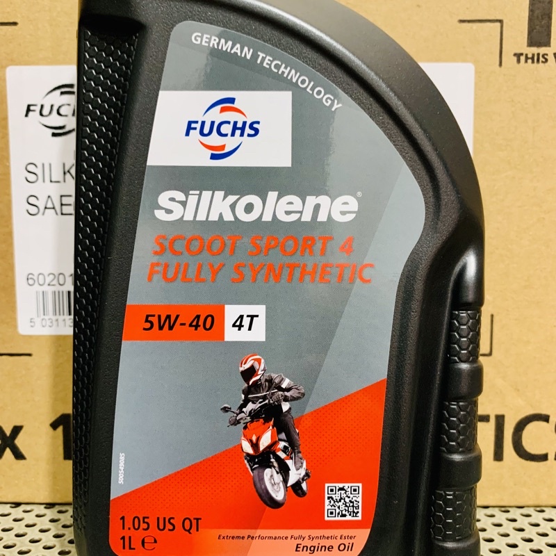 Dầu Nhớt Cao Cấp Xe Tay Ga Nhập Khẩu Châu Âu Fuchs Silkolene SCOOT SPORT 4T 5W-40 Fully Synthetic Made in UK