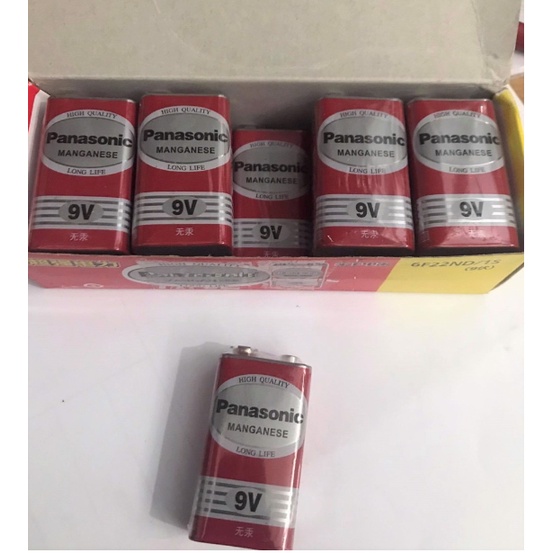 01 hộp Pin vuông 9V Panasonic  hàng chính hãng.