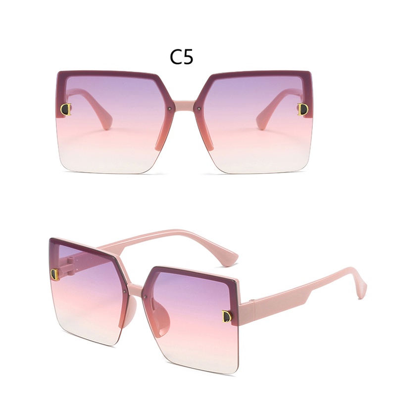 Kính Mát Gọng Vuông Lớn In Logo D Màu gradient Thời Trang Cho Nam Và Nữ