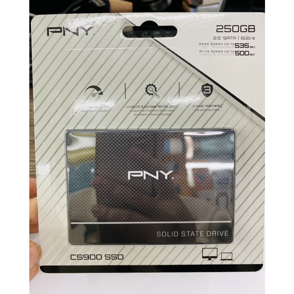 Ổ cứng SSD PNY 250GB 500GB 1TB CS900 2.5” Sata-III, 6Gb/s - Chính hãng Bảo Hành 3 Năm