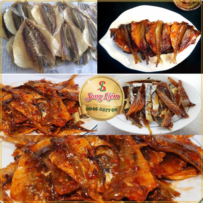 Khô Cá Chỉ Vàng, Cá chỉ vàng ướp tẩm gia vị, cá nhà làm tươi ngon thịt dày thơm cay vừa NPP Songliemshop