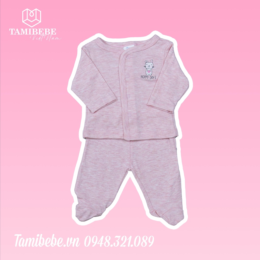 Set Quà Tặng Thôi Nôi Đầy Tháng Em Bé Tamibebe - Quần Áo Sơ Sinh - Thỏ Hồng