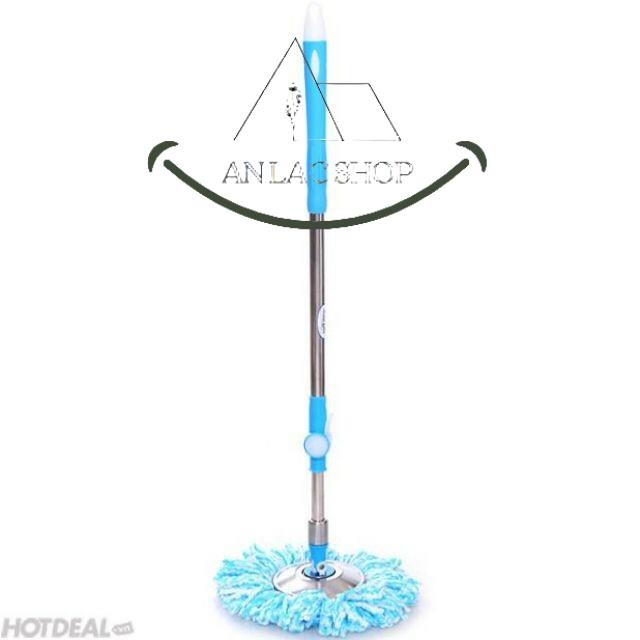 Cây lau nhà 360 độ inox lớn SHOP AN LAC - mâm inox nhập khẩu 100%