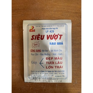 Phân bón lá SIÊU VƯỢT Long Phú (17g), Đẹp rau - Đẹp quả