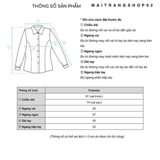 [Hàng sẵn] Áo sơ mi lụa hàn oversize tay phồng – Maitrangshop92
