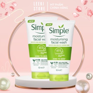 [CHÍNH HÃNG] Sữa Rửa Mặt Giúp Cấp Ẩm, Làm Sạch Sâu Simple Kind To Skin Moisturising Facial Wash 150ml