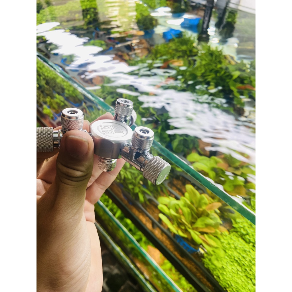 Van Chia Khí Co2 - Van Chia 2 Chia 3 Khí Co2 Loại Đơn Giản